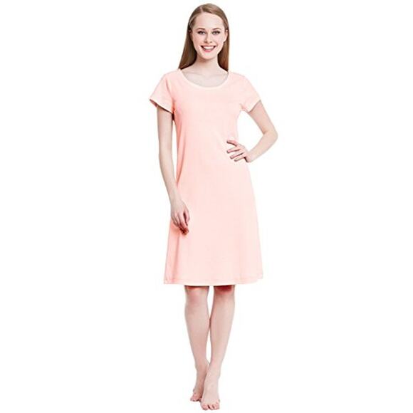 Alexander Del Rossa Sleep Gown Pink Large 100% Turkish Cotton Butter Soft - Picture 1 of 7